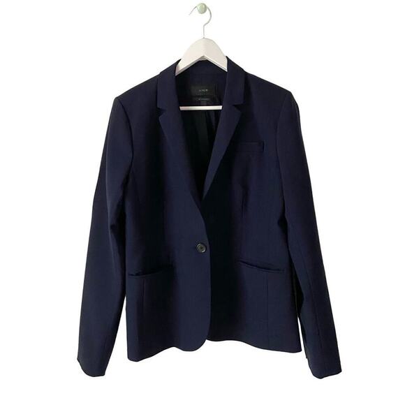 J. Crew Jackets & Blazers - J. Crew Tollegno 1900 Wool Jacket NAVY 14T